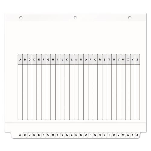 Customizable Toc Ready Index Black And White Dividers, 26-tab, Letter Customizable Toc Ready Index Black And White Dividers, 26-tab, Letter