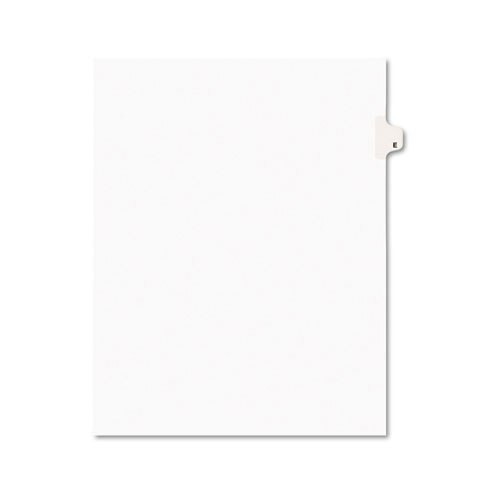 Preprinted Legal Exhibit Side Tab Index Dividers, Avery Style, 26-tab, E, 11 X 8.5, White, 25/pack Preprinted Legal Exhibit Side Tab Index Dividers, Avery Style, 26-tab, E, 11 X 8.5, White, 25/pack