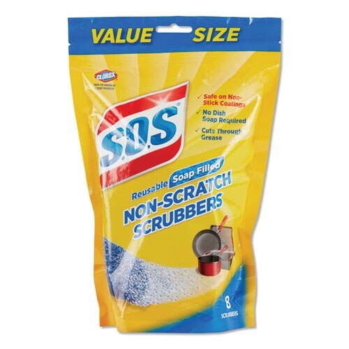 Non-scratch Soap Scrubbers, Blue, 8/pack Non-scratch Soap Scrubbers, Blue, 8/pack
