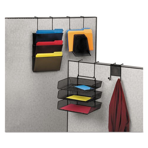 Mesh Partition Additions Six-step File Organizer, 7.5 X 10.63 X 17, Black Mesh Partition Additions Six-step File Organizer, 7.5 X 10.63 X 17, Black