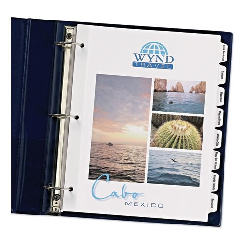 Customizable Print-on Dividers, 8-tab, Letter, 25 Sets Customizable Print-on Dividers, 8-tab, Letter, 25 Sets