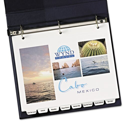 Customizable Print-on Dividers, 8-tab, Letter, 25 Sets Customizable Print-on Dividers, 8-tab, Letter, 25 Sets