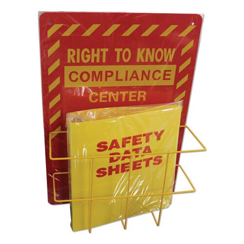 Deluxe Reversible Right-to-know\understand Sds Center, 14.5w X 5.2d X 21h, Red/yellow Deluxe Reversible Right-to-know\understand Sds Center, 14.5w X 5.2d X 21h, Red/yellow