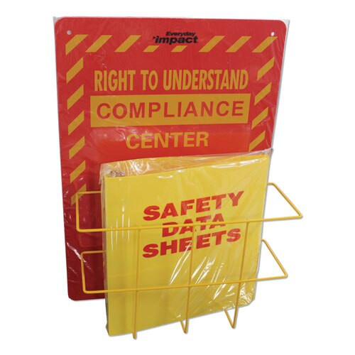 Deluxe Reversible Right-to-know\understand Sds Center, 14.5w X 5.2d X 21h, Red/yellow Deluxe Reversible Right-to-know\understand Sds Center, 14.5w X 5.2d X 21h, Red/yellow