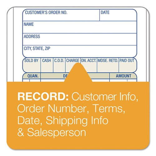 2-part Sales Book, 3 3/8 X 6 11/16, Carbonless, 50 Sets/book 2-part Sales Book, 3 3/8 X 6 11/16, Carbonless, 50 Sets/book