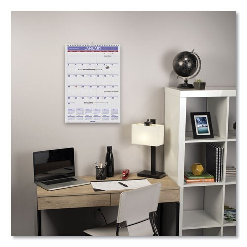 Monthly Wall Calendar With Ruled Daily Blocks, 12 X 17, White, 2021 Monthly Wall Calendar With Ruled Daily Blocks, 12 X 17, White, 2021