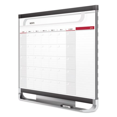 Prestige 2 Magnetic Total Erase Monthly Calendar, 48 X 36, Graphite Color Frame Prestige 2 Magnetic Total Erase Monthly Calendar, 48 X 36, Graphite Color Frame