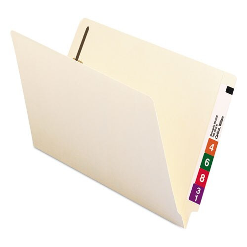 Manila End Tab 1-fastener Folders With Reinforced Tabs, 0.75" Expansion, Straight Tab, Legal Size, 11 Pt. Manila, 50/box Manila End Tab 1-fastener Folders With Reinforced Tabs, 0.75" Expansion, Straight Tab, Legal Size, 11 Pt. Manila, 50/box