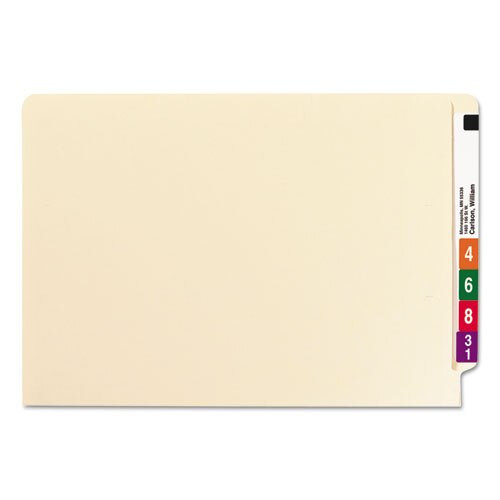 Manila End Tab 1-fastener Folders With Reinforced Tabs, 0.75" Expansion, Straight Tab, Legal Size, 11 Pt. Manila, 50/box Manila End Tab 1-fastener Folders With Reinforced Tabs, 0.75" Expansion, Straight Tab, Legal Size, 11 Pt. Manila, 50/box
