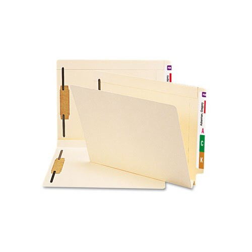 Manila End Tab 1-fastener Folders With Reinforced Tabs, 0.75" Expansion, Straight Tab, Legal Size, 11 Pt. Manila, 50/box Manila End Tab 1-fastener Folders With Reinforced Tabs, 0.75" Expansion, Straight Tab, Legal Size, 11 Pt. Manila, 50/box