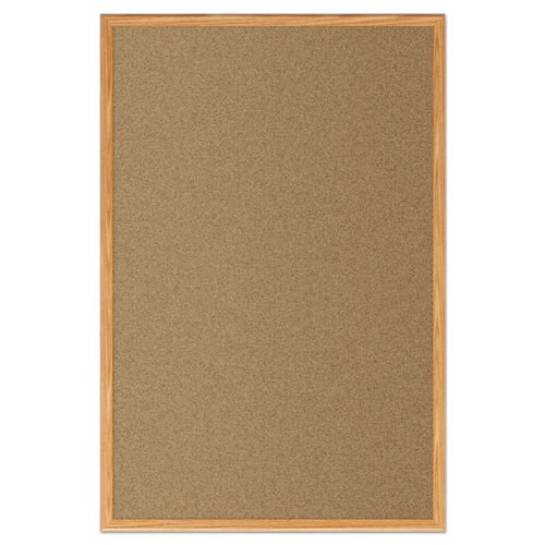 Cork Bulletin Board, 48 X 36, Oak Frame Cork Bulletin Board, 48 X 36, Oak Frame