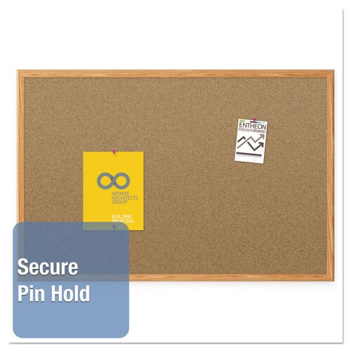 Cork Bulletin Board, 48 X 36, Oak Frame Cork Bulletin Board, 48 X 36, Oak Frame