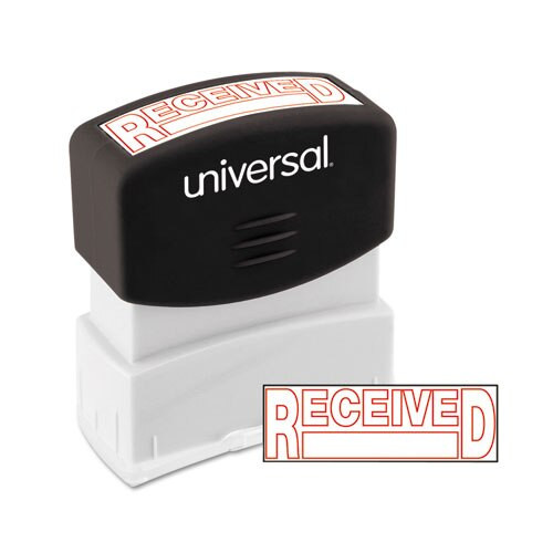 Message Stamp, Received, Pre-inked One-color, Red Message Stamp, Received, Pre-inked One-color, Red
