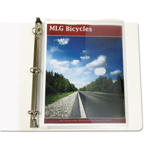 Poly Binder Pockets, 11 1/2 X 9 1/4, Clear, 5/pack Poly Binder Pockets, 11 1/2 X 9 1/4, Clear, 5/pack