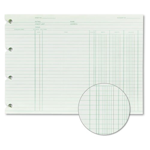 Accounting, 9-1/4 X 11-7/8, 100 Loose Sheets/pack Accounting, 9-1/4 X 11-7/8, 100 Loose Sheets/pack