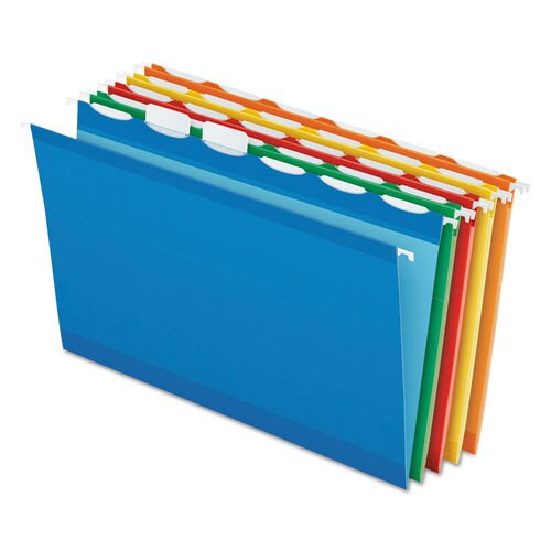 Ready-tab Colored Reinforced Hanging Folders, Legal Size, 1/6-cut Tab, Assorted, 25/box Ready-tab Colored Reinforced Hanging Folders, Legal Size, 1/6-cut Tab, Assorted, 25/box