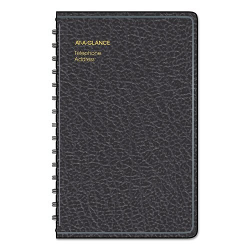 Telephone/address Book, 4-7/8 X 8, Black Telephone/address Book, 4-7/8 X 8, Black