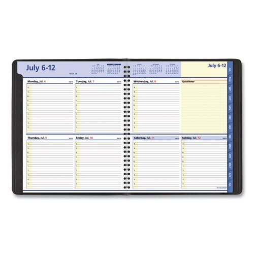 Quicknotes Weekly/monthly Planner, 10 X 8, Black, 2020-2021 Quicknotes Weekly/monthly Planner, 10 X 8, Black, 2020-2021