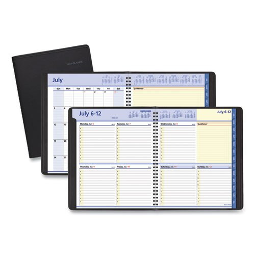 Quicknotes Weekly/monthly Planner, 10 X 8, Black, 2020-2021 Quicknotes Weekly/monthly Planner, 10 X 8, Black, 2020-2021