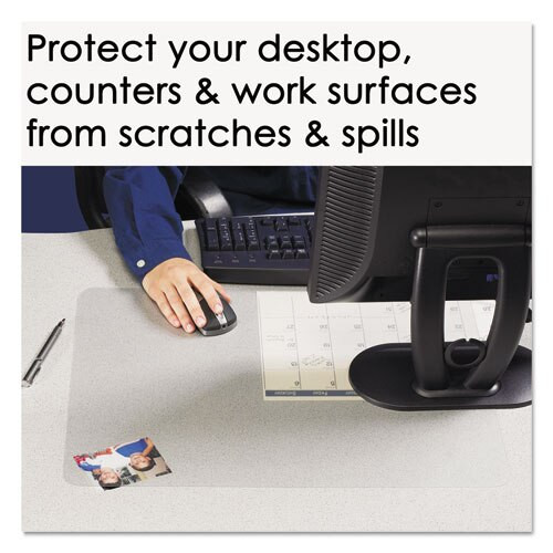 Krystalview Desk Pad With Antimicrobial Protection, 17 X 12, Matte Finish, Clear Krystalview Desk Pad With Antimicrobial Protection, 17 X 12, Matte Finish, Clear