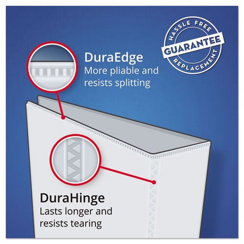 Durable Non-view Binder With Durahinge And Slant Rings, 3 Rings, 3" Capacity, 11 X 8.5, Blue Durable Non-view Binder With Durahinge And Slant Rings, 3 Rings, 3" Capacity, 11 X 8.5, Blue