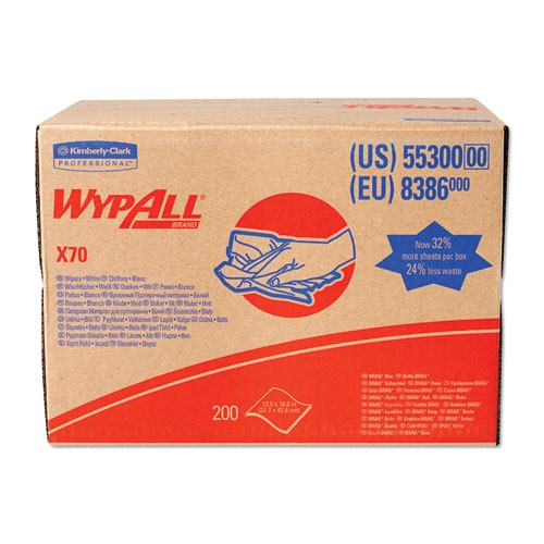 X70 Cloths, Pop-up Box, 9 1/10 X 16 4/5, White, 100/box, 10 Boxes/carton X70 Cloths, Pop-up Box, 9 1/10 X 16 4/5, White, 100/box, 10 Boxes/carton