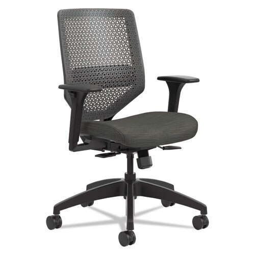 Solve Series Reactiv Back Task Chair, Supports Up To 300 Lbs., Ink Seat/charcoal Back, Black Base Solve Series Reactiv Back Task Chair, Supports Up To 300 Lbs., Ink Seat/charcoal Back, Black Base