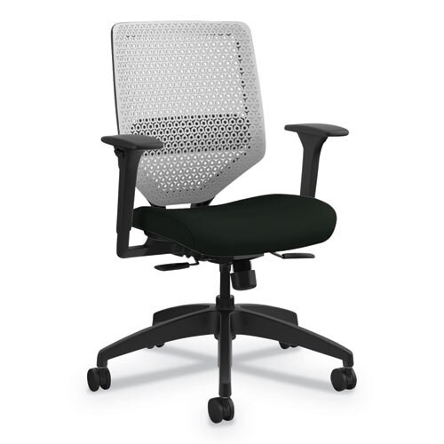 Solve Series Reactiv Back Task Chair, Supports Up To 300 Lbs., Ink Seat/charcoal Back, Black Base Solve Series Reactiv Back Task Chair, Supports Up To 300 Lbs., Ink Seat/charcoal Back, Black Base