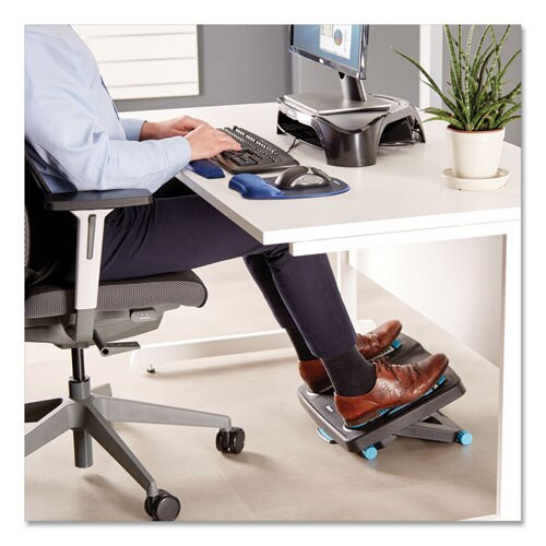 Energizer Foot Support, 17.88w X 13.25d X 6.5h, Charcoal/blue/gray Energizer Foot Support, 17.88w X 13.25d X 6.5h, Charcoal/blue/gray