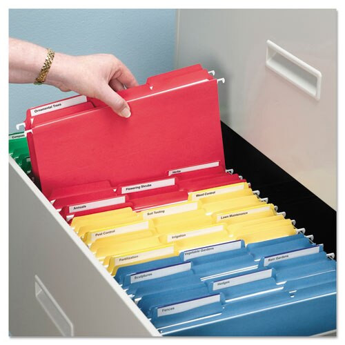Colored File Folders, 1/3-cut Tabs, Letter Size, Red, 100/box Colored File Folders, 1/3-cut Tabs, Letter Size, Red, 100/box