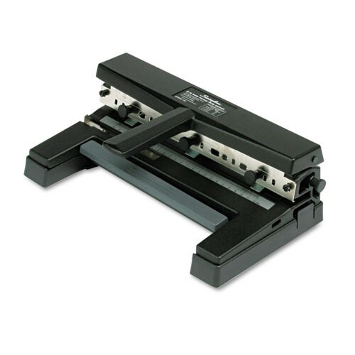 40-sheet Heavy-duty Two-to-seven-hole Adjustable Punch, 9/32" Holes, Black 40-sheet Heavy-duty Two-to-seven-hole Adjustable Punch, 9/32" Holes, Black