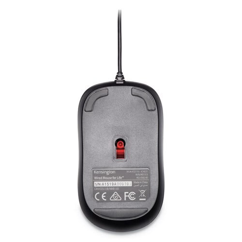 Wired Usb Mouse For Life, Usb 2.0, Left/right Hand Use, Black Wired Usb Mouse For Life, Usb 2.0, Left/right Hand Use, Black