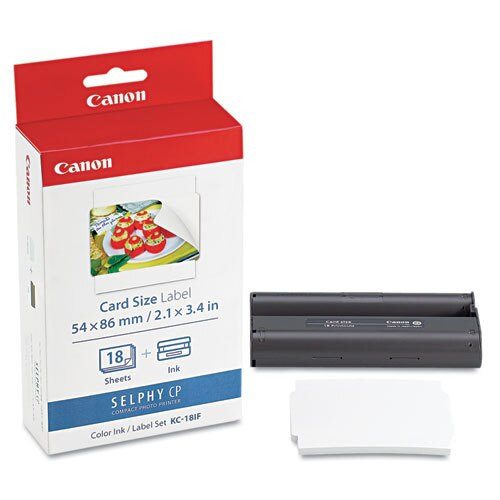 7741a001 (kc-18if) Ink/label Combo, Black/tri-color 7741a001 (kc-18if) Ink/label Combo, Black/tri-color