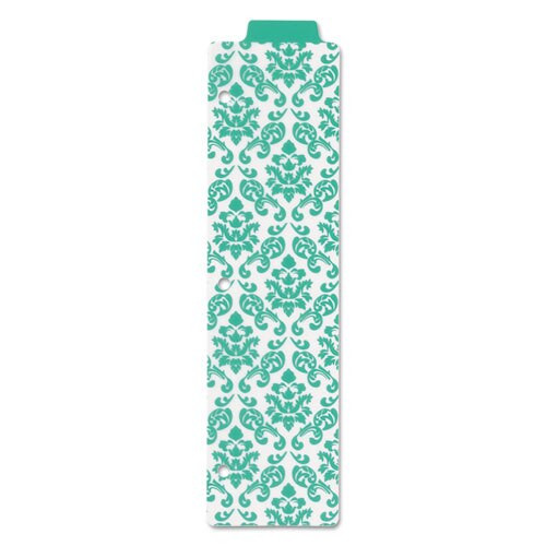 Tabbed Snap-in Bookmark Plastic Dividers, 5-tab, 11.5 X 3, Assorted Prints, 1 Set