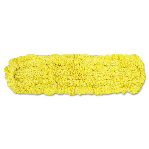 Trapper Commercial Dust Mop, Looped-end Launderable, 5" X 18", Yellow Trapper Commercial Dust Mop, Looped-end Launderable, 5" X 18", Yellow