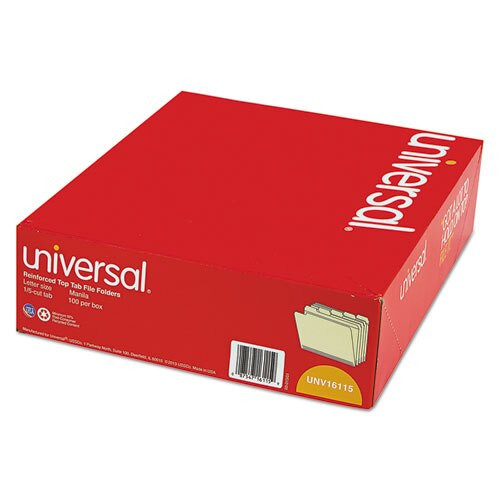 Double-ply Top Tab Manila File Folders, 1/5-cut Tabs, Letter Size, 100/box Double-ply Top Tab Manila File Folders, 1/5-cut Tabs, Letter Size, 100/box