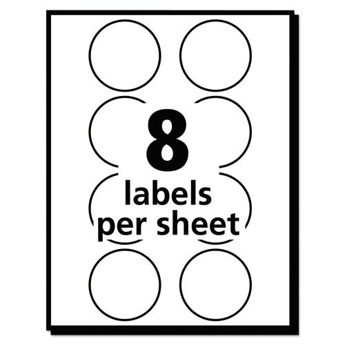 Printable Self-adhesive Removable Color-coding Labels, 1.25" Dia., Neon Red, 8/sheet, 50 Sheets/pack Printable Self-adhesive Removable Color-coding Labels, 1.25" Dia., Neon Red, 8/sheet, 50 Sheets/pack