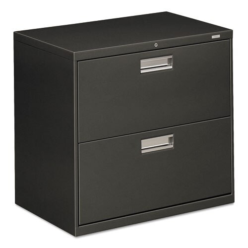 600 Series Two-drawer Lateral File, 30w X 18d X 28h, Charcoal 600 Series Two-drawer Lateral File, 30w X 18d X 28h, Charcoal
