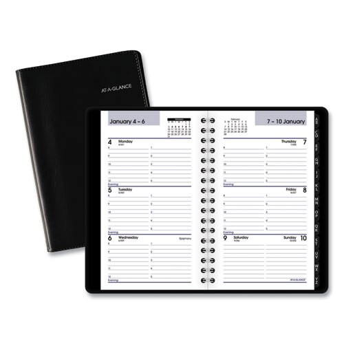 Weekly Pocket Appt. Book, Telephone/address Section, 6 X 3.5, Black, 2021 Weekly Pocket Appt. Book, Telephone/address Section, 6 X 3.5, Black, 2021