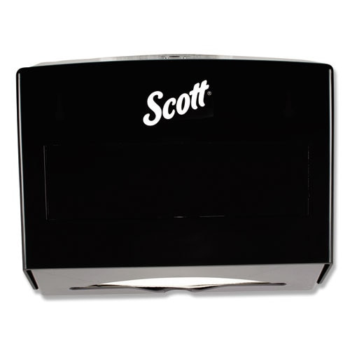Scottfold Folded Towel Dispenser, Plastic, 10.75 X 4.75 X 9, Black Scottfold Folded Towel Dispenser, Plastic, 10.75 X 4.75 X 9, Black