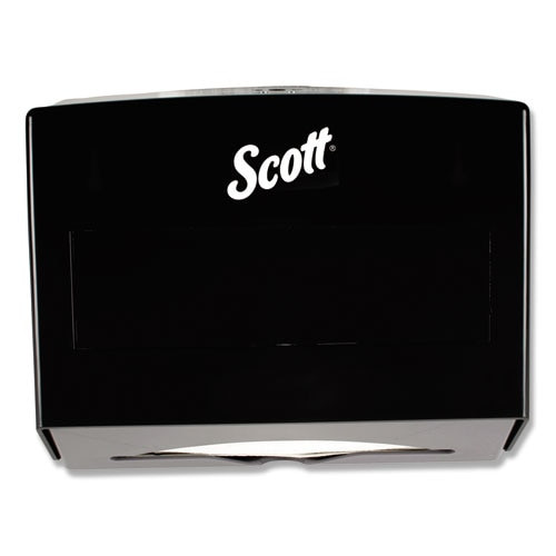 Scottfold Folded Towel Dispenser, Plastic, 10.75 X 4.75 X 9, Black Scottfold Folded Towel Dispenser, Plastic, 10.75 X 4.75 X 9, Black