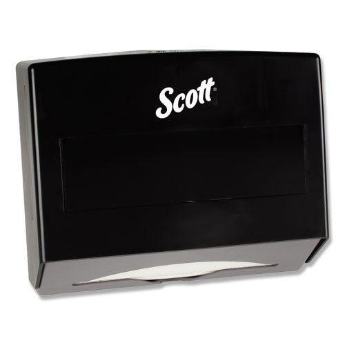 Scottfold Folded Towel Dispenser, Plastic, 10.75 X 4.75 X 9, Black Scottfold Folded Towel Dispenser, Plastic, 10.75 X 4.75 X 9, Black