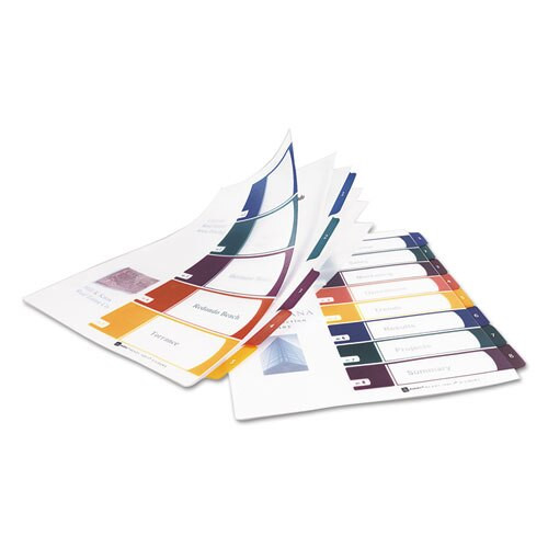 Customizable Table Of Contents Ready Index Dividers With Multicolor Tabs, 15-tab, 1 To 15, 11 X 8.5, Translucent, 1 Set Customizable Table Of Contents Ready Index Dividers With Multicolor Tabs, 15-tab, 1 To 15, 11 X 8.5, Translucent, 1 Set