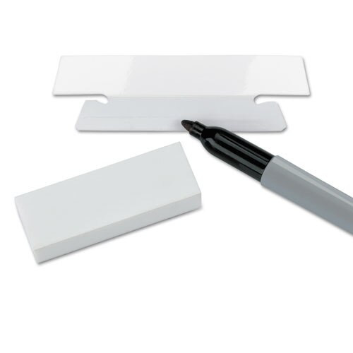 Erasable Hanging Folder Tabs, 1/3-cut Tabs, White, 3.5" Wide, 25/pack Erasable Hanging Folder Tabs, 1/3-cut Tabs, White, 3.5" Wide, 25/pack