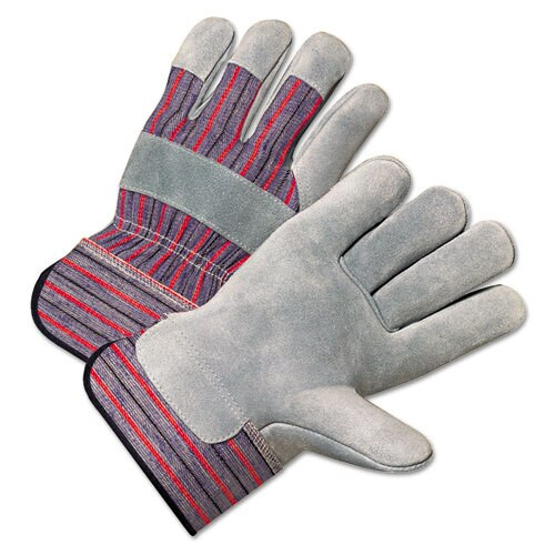 2000 Series Leather Palm Gloves, Gray/red, Large, 12 Pairs 2000 Series Leather Palm Gloves, Gray/red, Large, 12 Pairs