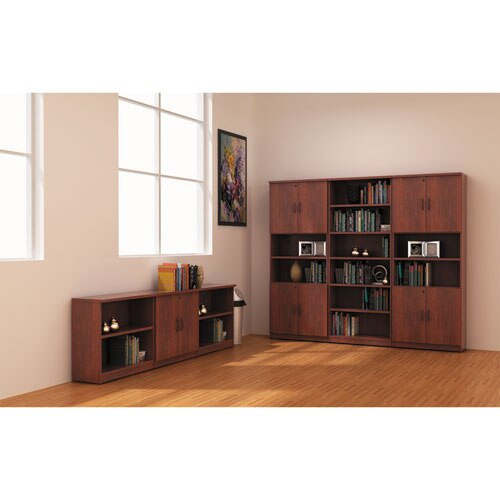 Alera Valencia Series Bookcase, Five-shelf, 31 3/4w X 14d X 64 3/4h, Espresso Alera Valencia Series Bookcase, Five-shelf, 31 3/4w X 14d X 64 3/4h, Espresso