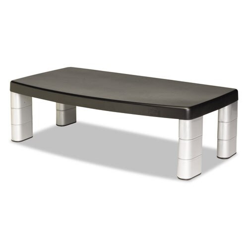 Extra-wide Adjustable Monitor Stand, 20 X 12 X 1 To 5 7/8, Black Extra-wide Adjustable Monitor Stand, 20 X 12 X 1 To 5 7/8, Black