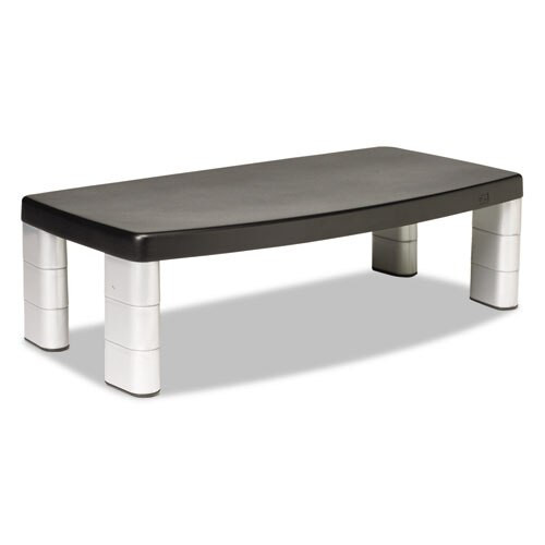 Extra-wide Adjustable Monitor Stand, 20 X 12 X 1 To 5 7/8, Black Extra-wide Adjustable Monitor Stand, 20 X 12 X 1 To 5 7/8, Black