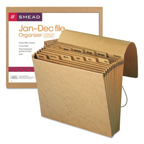 Indexed Expanding Kraft Files, 12 Sections, 1/12-cut Tab, Letter Size, Kraft Indexed Expanding Kraft Files, 12 Sections, 1/12-cut Tab, Letter Size, Kraft