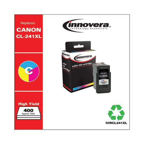 Remanufactured Tri-color High-yield Ink, Replacement For Canon Cl-241xl (5208b001), 400 Page Yield Remanufactured Tri-color High-yield Ink, Replacement For Canon Cl-241xl (5208b001), 400 Page Yield